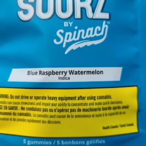 Spinach - Sourz: Blue Raspberry Watermelon THC - Gummy