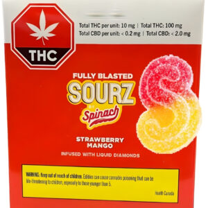 Spinach - Sourz: Strawberry Mango THC - Gummy