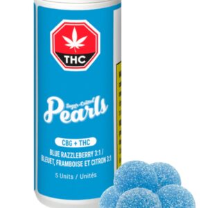 Pearls - Blue Razzleberry CBG:THC - Gummy
