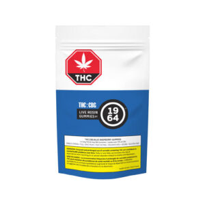 1964 - Blue Raspberry Live Rosin 1:1 CBG Gummy Sativa